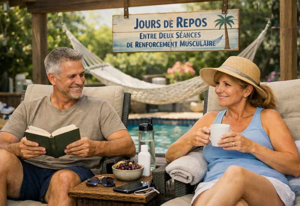 Jours de repos entre les séances de renforcement musculaire après 40 ans
